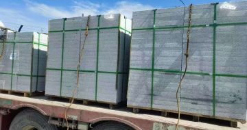 湘潭 芝麻白花岗岩地铺石装车日常