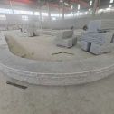 湘潭 芝麻白异形坐凳，自然面光面弧形加工
