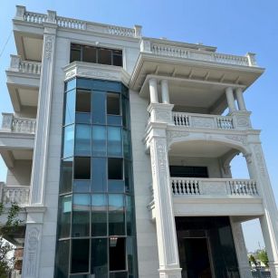 湘潭 白麻花岗岩别墅外墙干挂效果展示