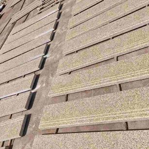 湘潭 黄金麻花岗岩光面楼梯踏步