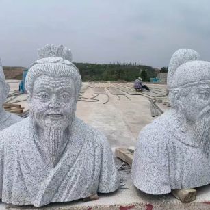 湘潭 白麻花岗岩石材人物立体雕刻