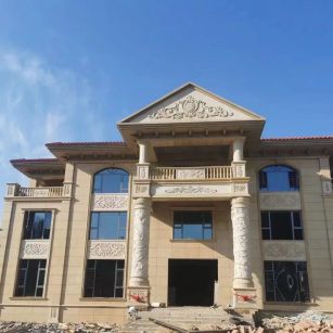 湘潭 黄金麻花岗岩别墅外墙干挂