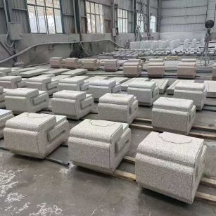 湘潭 白麻花岗岩异形加工-石凳，坐凳