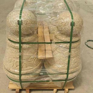 湘潭 黄金麻异形定制雕花——棒棒糖挡车柱