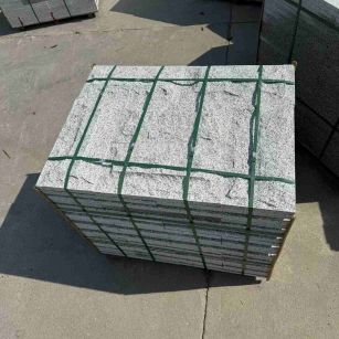 湘潭 白麻花岗岩石材自然面蘑菇石成品