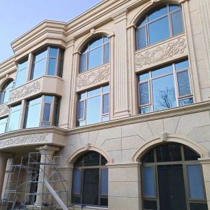 湘潭 黄金麻花岗岩别墅外墙干挂