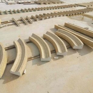 湘潭 黄金麻花岗岩别墅线条