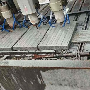 湘潭 芝麻白花岗岩荔枝面盲道雕刻