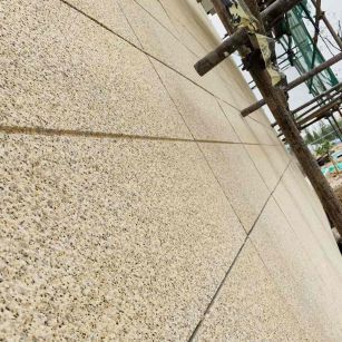 湘潭 黄金麻花岗岩荔枝面外墙干挂石材效果示例