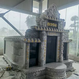 湘潭 芝麻白墓碑效果展示图