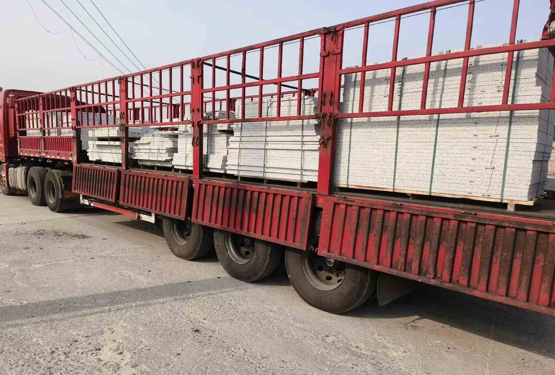 湘潭 白麻荔枝面外墙干挂，工厂装车日常