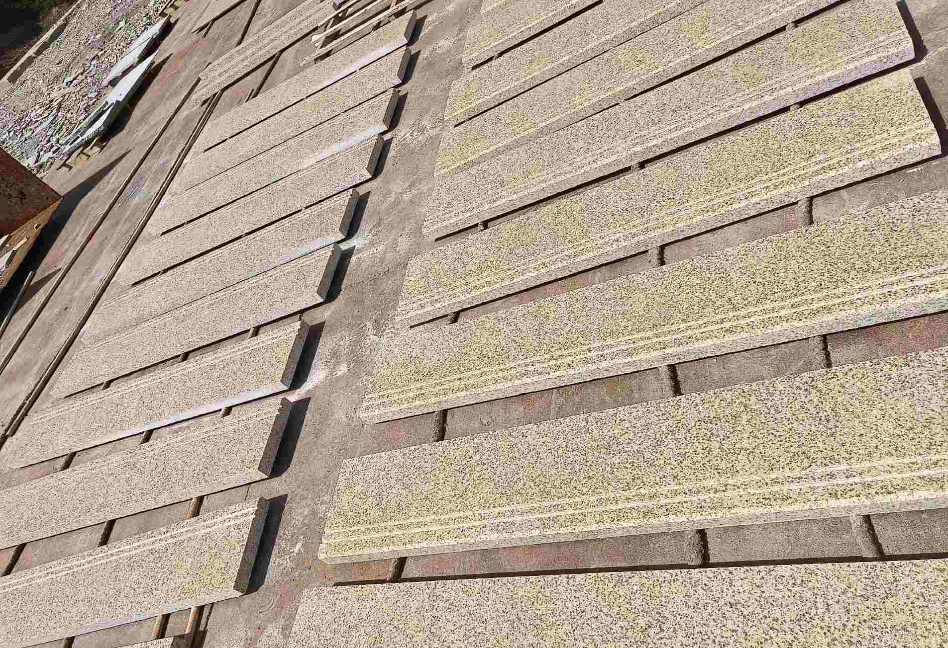 湘潭 黄金麻花岗岩光面楼梯踏步