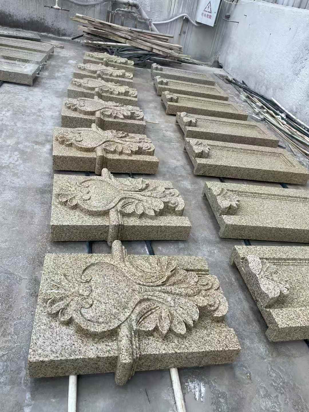 湘潭 黄金麻花岗岩别墅外墙雕刻板