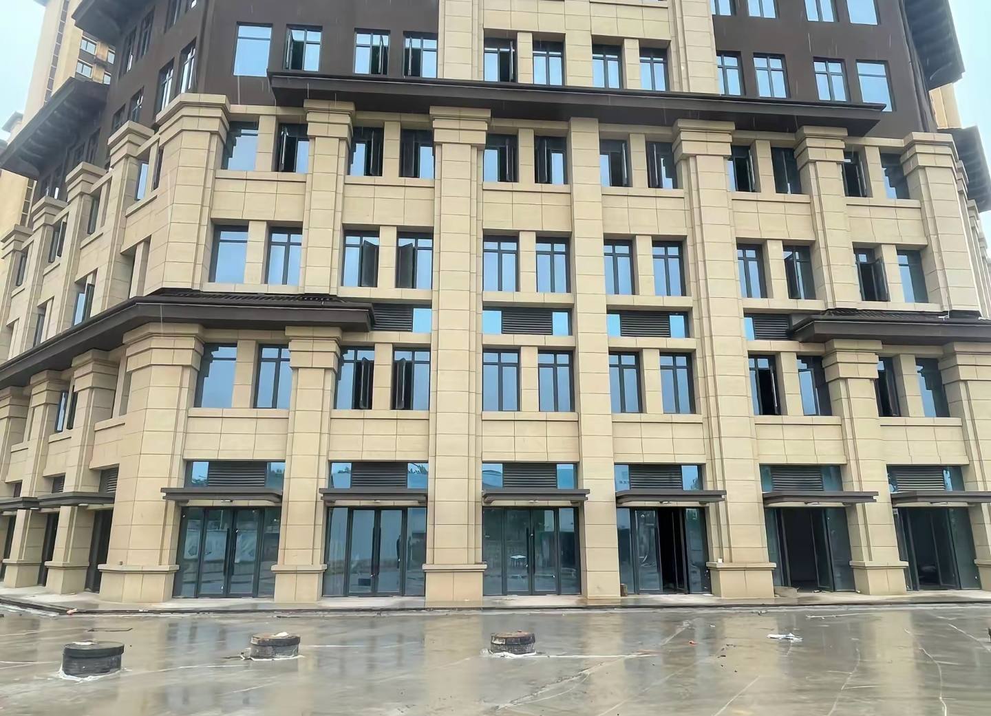 湘潭 黄金麻花岗岩荔枝面小区外墙干挂