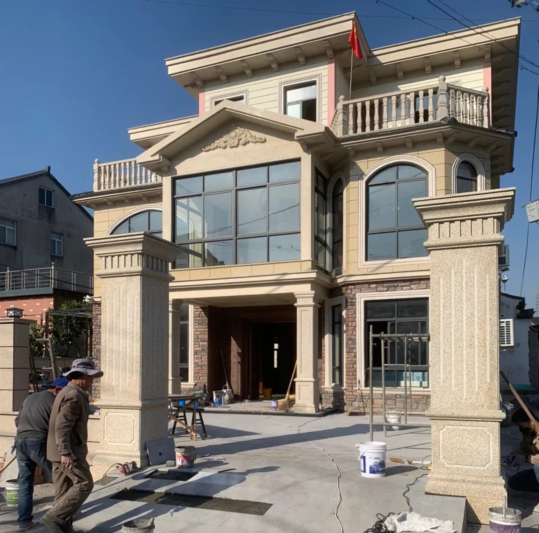 湘潭 黄金麻花岗岩荔枝面别墅外墙干挂私家专属