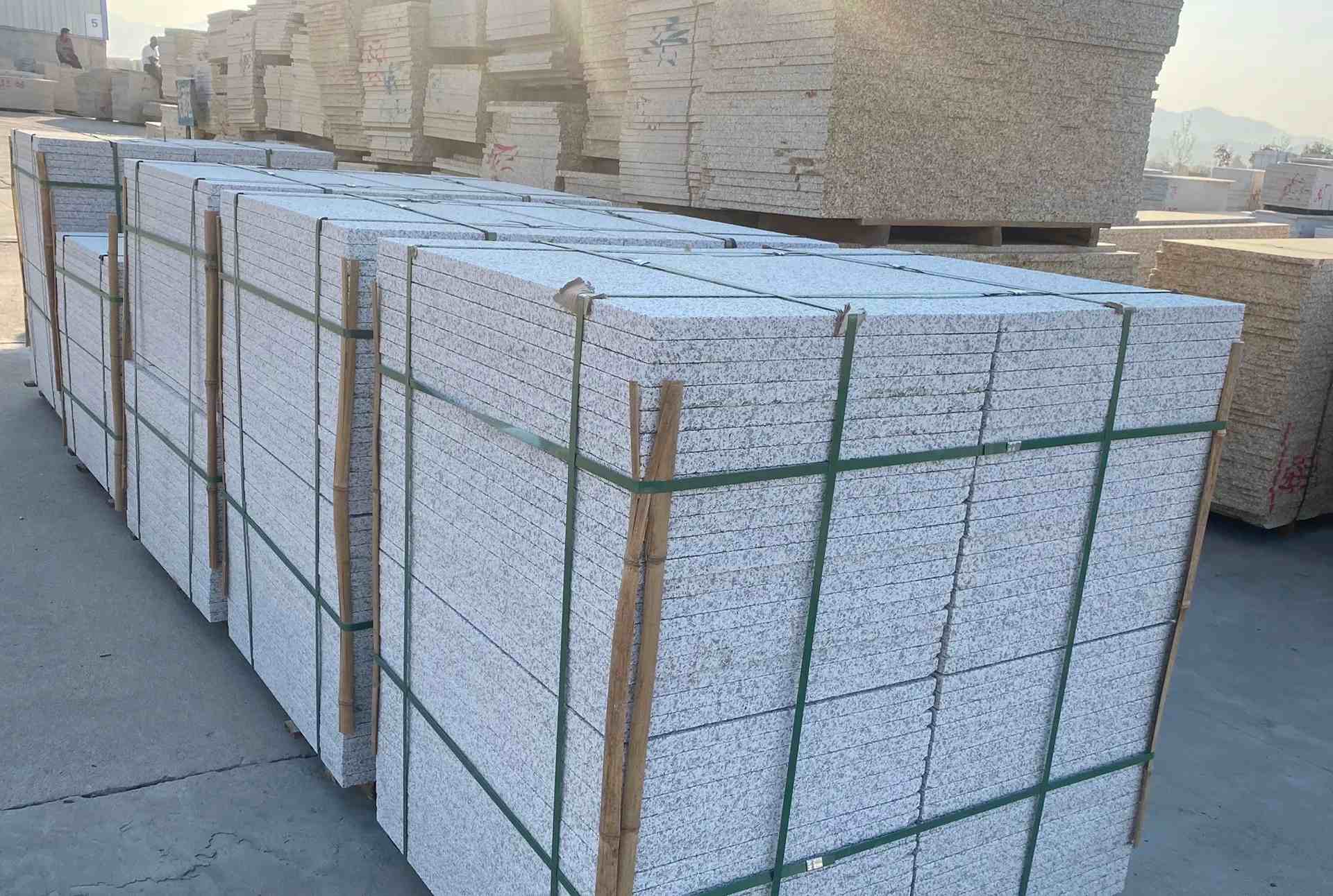 湘潭 白麻花岗岩荔枝面地铺石