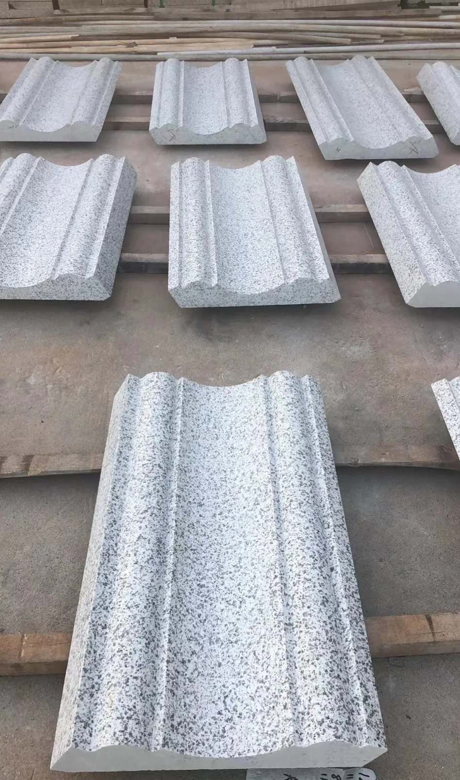 湘潭 白麻花岗岩光面别墅线条