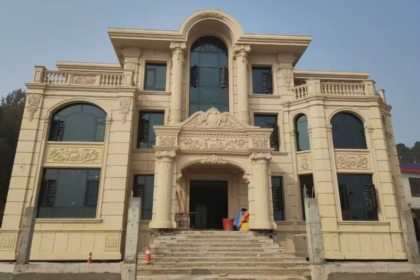 湘潭 黄金麻花岗岩别墅外墙干挂